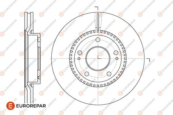 EUROREPAR 1667860280 - Əyləc Diski furqanavto.az