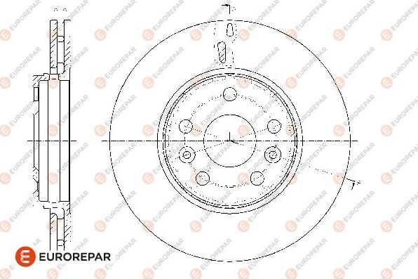 EUROREPAR 1667861780 - Əyləc Diski furqanavto.az