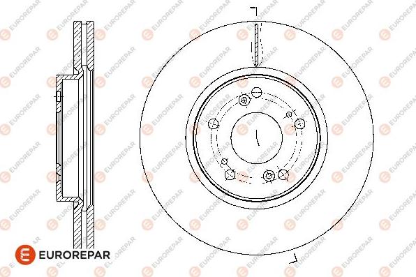 EUROREPAR 1667868080 - Əyləc Diski furqanavto.az