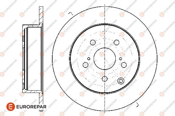 EUROREPAR 1667870780 - Əyləc Diski furqanavto.az