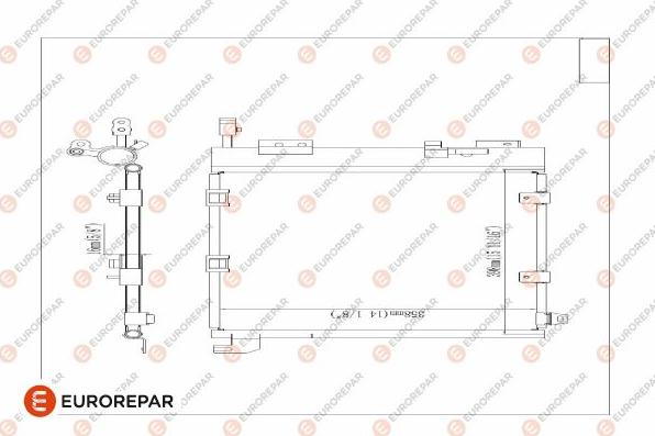 EUROREPAR 1609634080 - Kondenser, kondisioner furqanavto.az