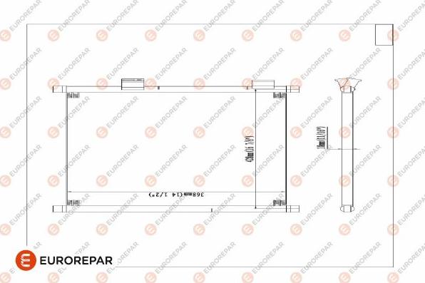 EUROREPAR 1609636080 - Kondenser, kondisioner furqanavto.az