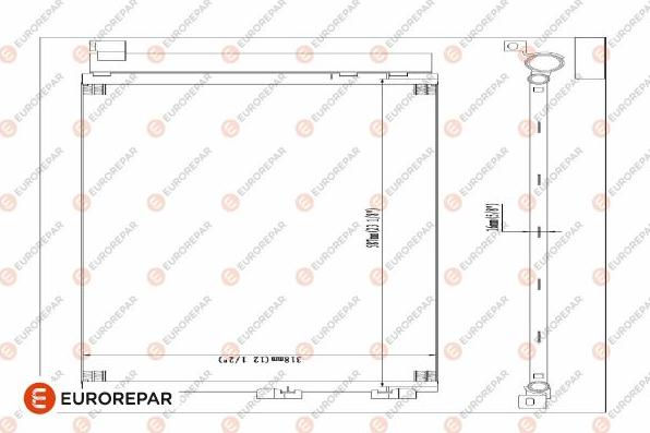 EUROREPAR 1609637180 - Kondenser, kondisioner furqanavto.az