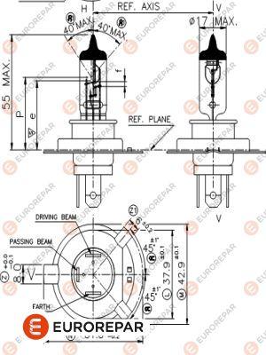 EUROREPAR 1616431180 - Lampa, işıqfor furqanavto.az