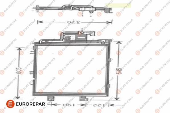 EUROREPAR 1610159480 - Kondenser, kondisioner furqanavto.az