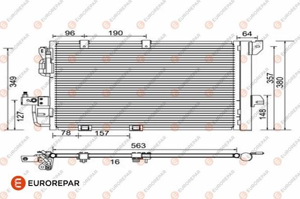 EUROREPAR 1610159680 - Kondenser, kondisioner furqanavto.az