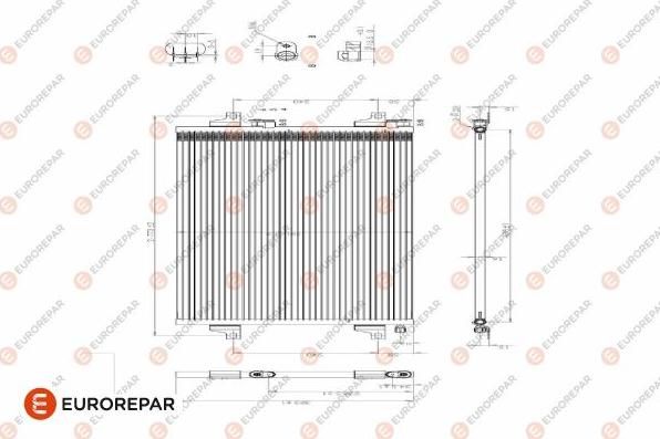 EUROREPAR 1610160880 - Kondenser, kondisioner furqanavto.az