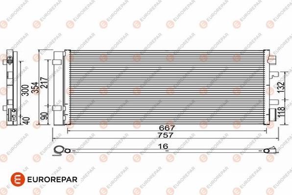 EUROREPAR 1618099780 - Kondenser, kondisioner furqanavto.az