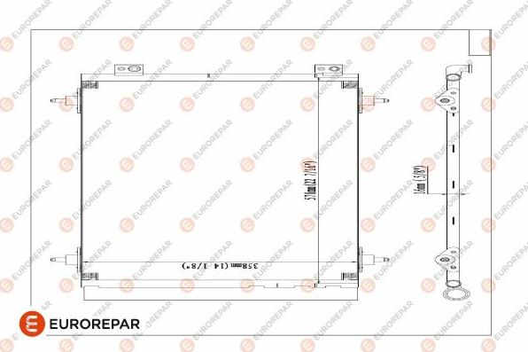 EUROREPAR 1618100480 - Kondenser, kondisioner furqanavto.az