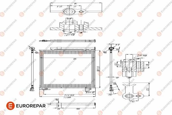 EUROREPAR 1618100080 - Kondenser, kondisioner furqanavto.az