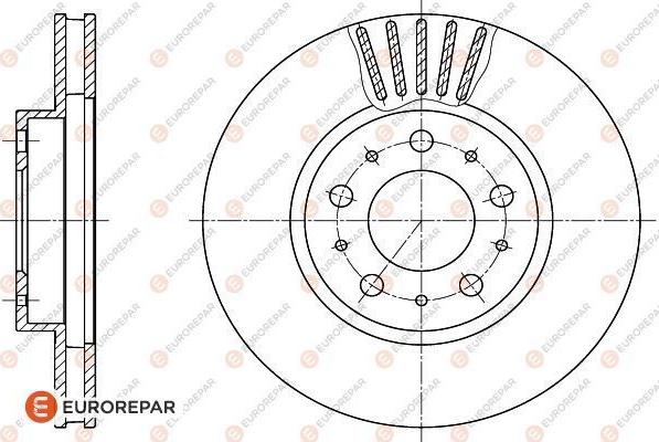 EUROREPAR 1618890680 - Əyləc Diski furqanavto.az