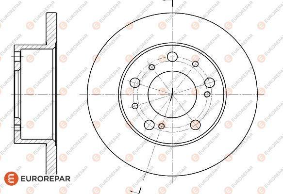 EUROREPAR 1618860580 - Əyləc Diski furqanavto.az