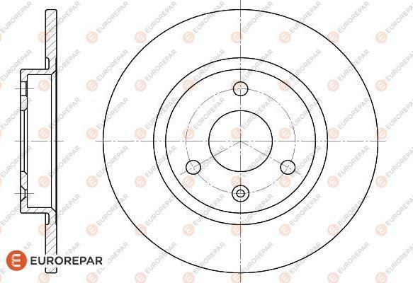 EUROREPAR 1618860080 - Əyləc Diski furqanavto.az