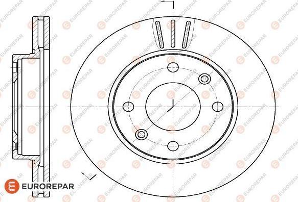 EUROREPAR 1618860780 - Əyləc Diski furqanavto.az