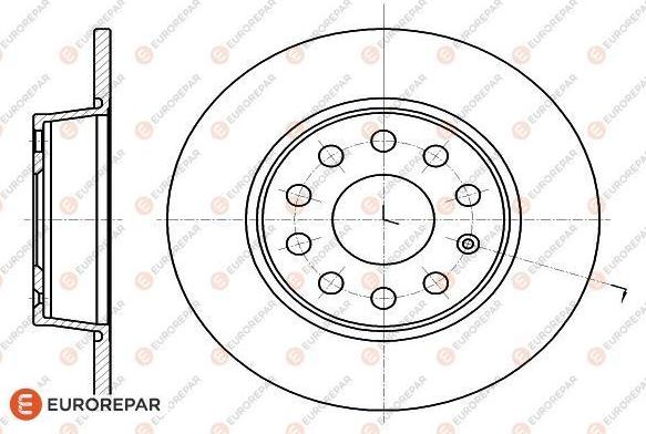 EUROREPAR 1618886780 - Əyləc Diski furqanavto.az