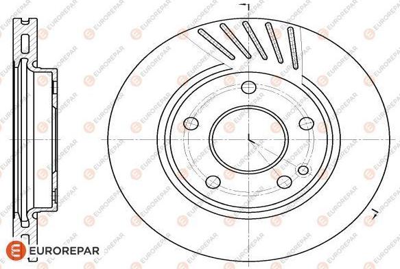 EUROREPAR 1618881280 - Əyləc Diski furqanavto.az