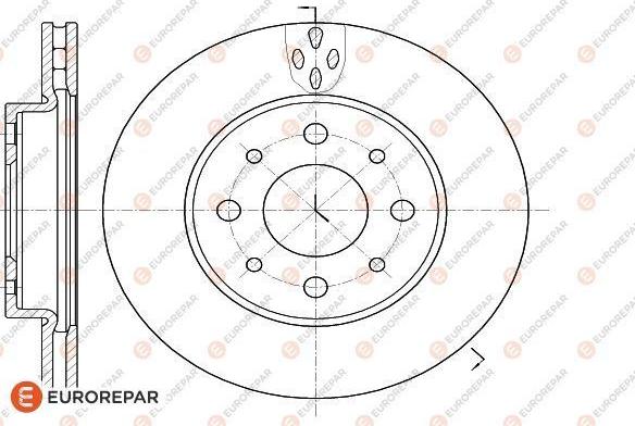 EUROREPAR 1618876480 - Əyləc Diski furqanavto.az