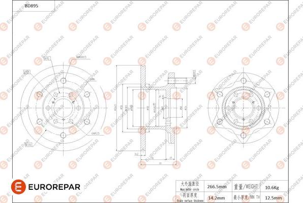 EUROREPAR 1684333780 - Əyləc Diski furqanavto.az