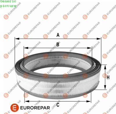 EUROREPAR 1680334080 - Hava filtri furqanavto.az