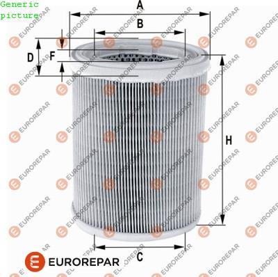 EUROREPAR 1680332280 - Hava filtri furqanavto.az