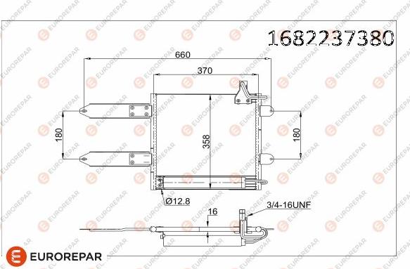 EUROREPAR 1682237380 - Kondenser, kondisioner furqanavto.az