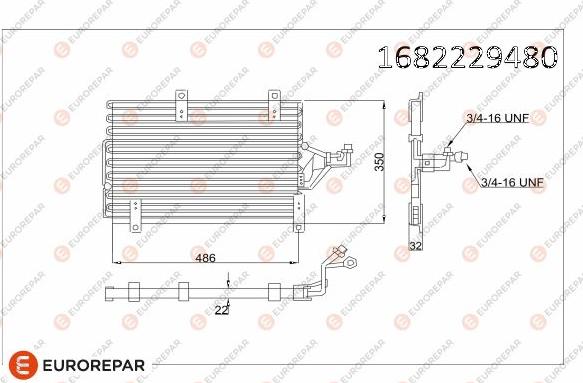 EUROREPAR 1682229480 - Kondenser, kondisioner furqanavto.az