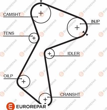 EUROREPAR 1633140080 - Vaxt kəməri furqanavto.az