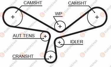 EUROREPAR 1633141680 - Vaxt kəməri furqanavto.az