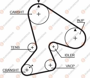 EUROREPAR 1633141080 - Vaxt kəməri furqanavto.az