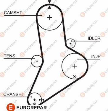 EUROREPAR 1633142180 - Vaxt kəməri furqanavto.az