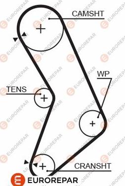 EUROREPAR 1633131580 - Vaxt kəməri furqanavto.az
