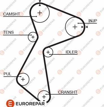 EUROREPAR 1633138580 - Vaxt kəməri furqanavto.az