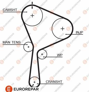 EUROREPAR 1633132380 - Vaxt kəməri furqanavto.az