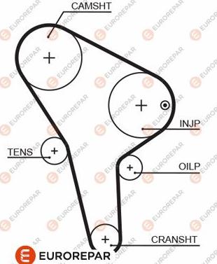 EUROREPAR 1633137580 - Vaxt kəməri furqanavto.az