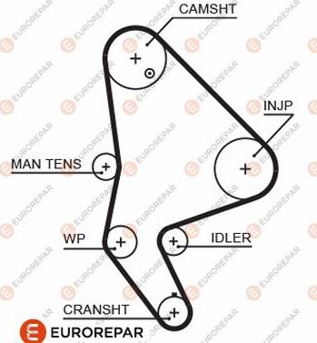 EUROREPAR 1633126180 - Vaxt kəməri furqanavto.az