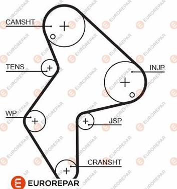EUROREPAR 1633128280 - Vaxt kəməri furqanavto.az