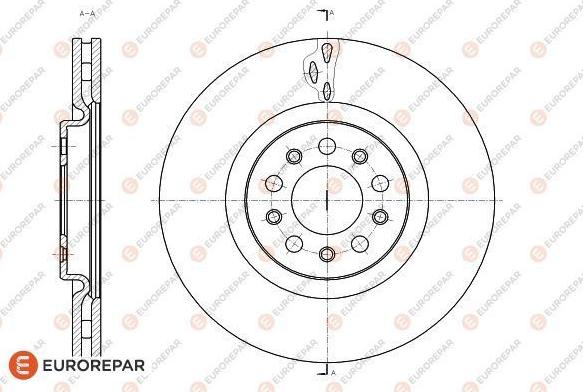 EUROREPAR 1622808380 - Əyləc Diski furqanavto.az