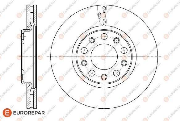 EUROREPAR 1622807380 - Əyləc Diski furqanavto.az