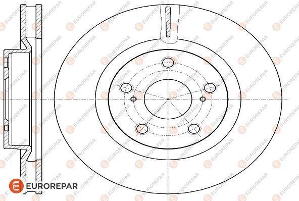 EUROREPAR 1622807280 - Əyləc Diski furqanavto.az