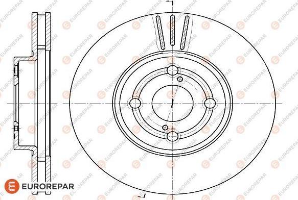 EUROREPAR 1622810480 - Əyləc Diski furqanavto.az