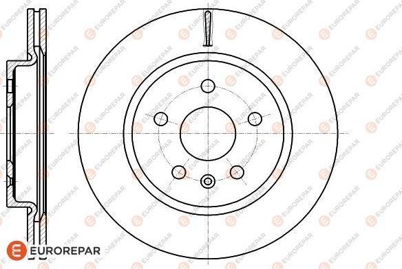 EUROREPAR 1622813680 - Əyləc Diski furqanavto.az