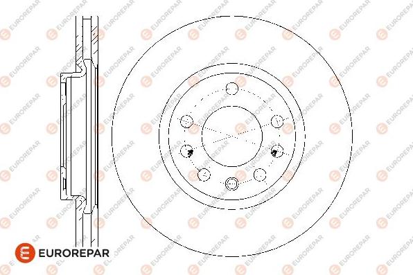 EUROREPAR 1676009680 - Əyləc Diski furqanavto.az