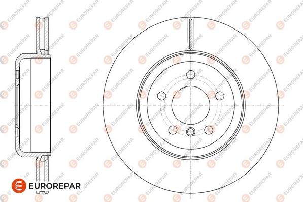 EUROREPAR 1676010080 - Əyləc Diski furqanavto.az