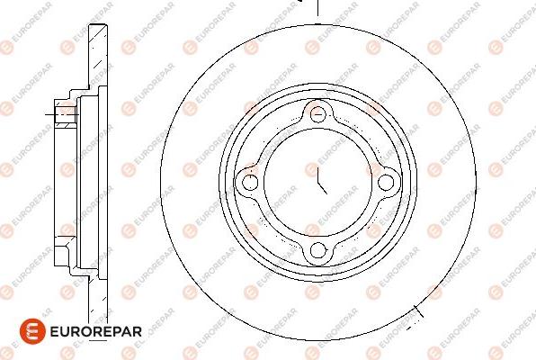 EUROREPAR 1676013580 - Əyləc Diski furqanavto.az