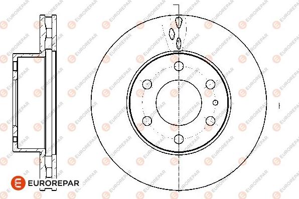 EUROREPAR 1676013080 - Əyləc Diski furqanavto.az