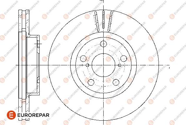 EUROREPAR 1676013380 - Əyləc Diski furqanavto.az