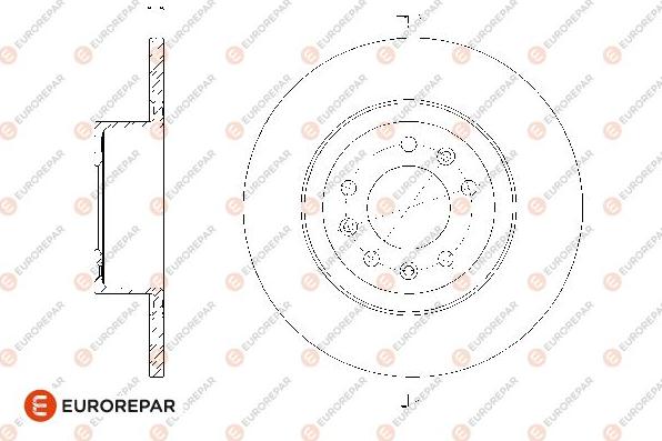 EUROREPAR 1676012180 - Əyləc Diski furqanavto.az