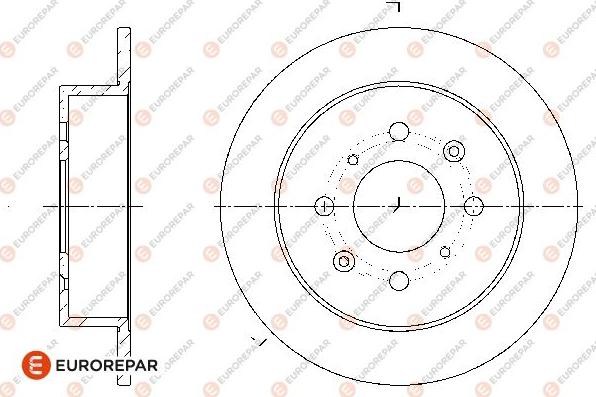 EUROREPAR 1676012380 - Əyləc Diski furqanavto.az