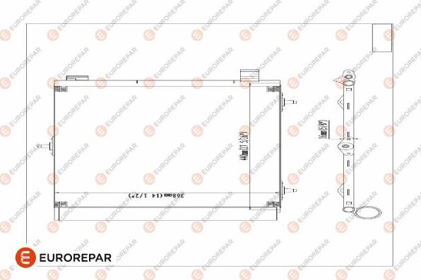 EUROREPAR E163362 - Kondenser, kondisioner furqanavto.az