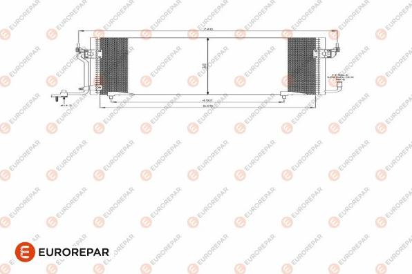 EUROREPAR E163304 - Kondenser, kondisioner furqanavto.az